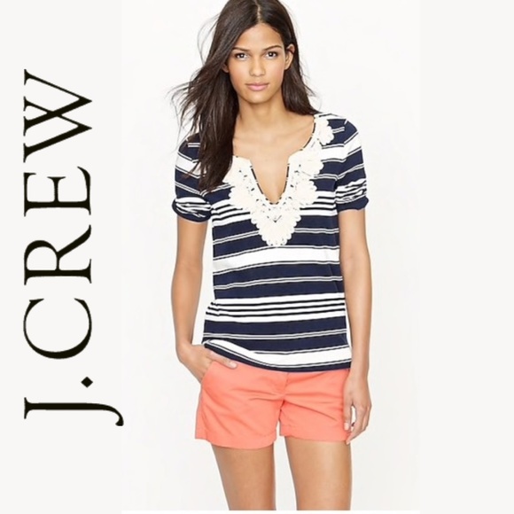 J. Crew Tops - J. Crew Rope Necklace Tunic Tee